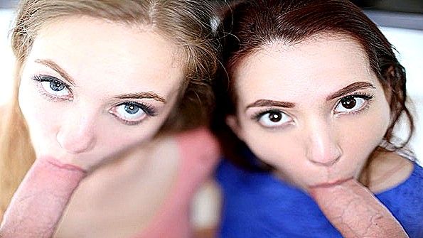 Она отсосала член и убедила парня засунуть его ей в пизду